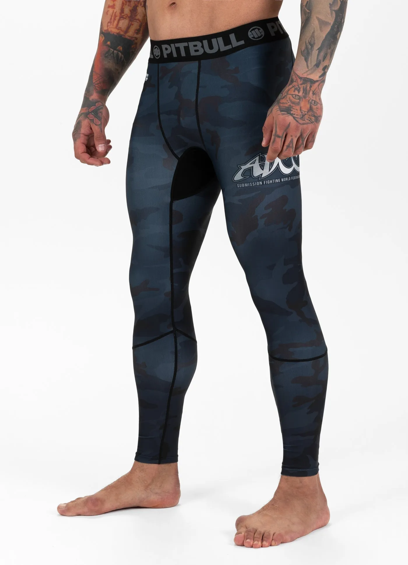 ADCC Compression Pants - All Black Camo Sports