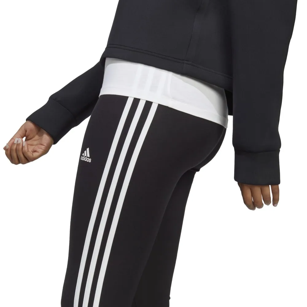 Adidas Womens 3-Stripes High-Waisted Single Jersey Leggings