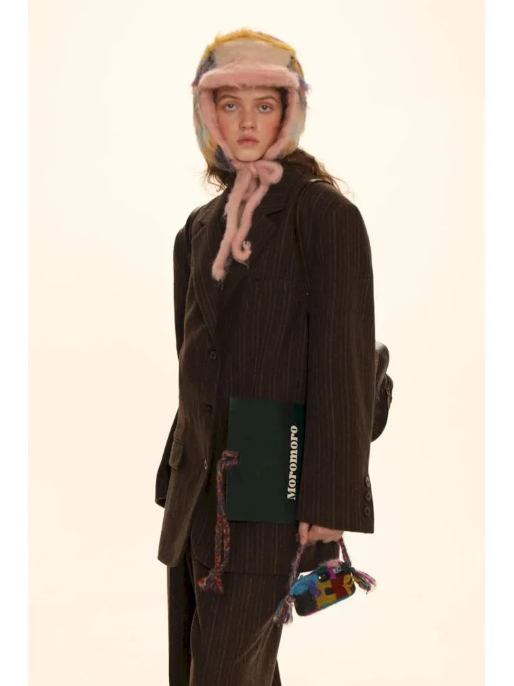 Classic Tweed Suit with Copper Buttons