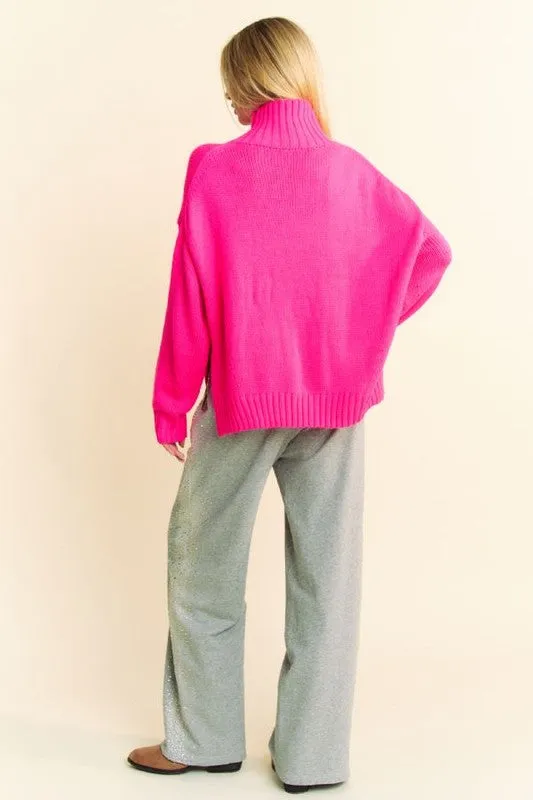 Cotton Blend Rhinestone Wide Leg Pants