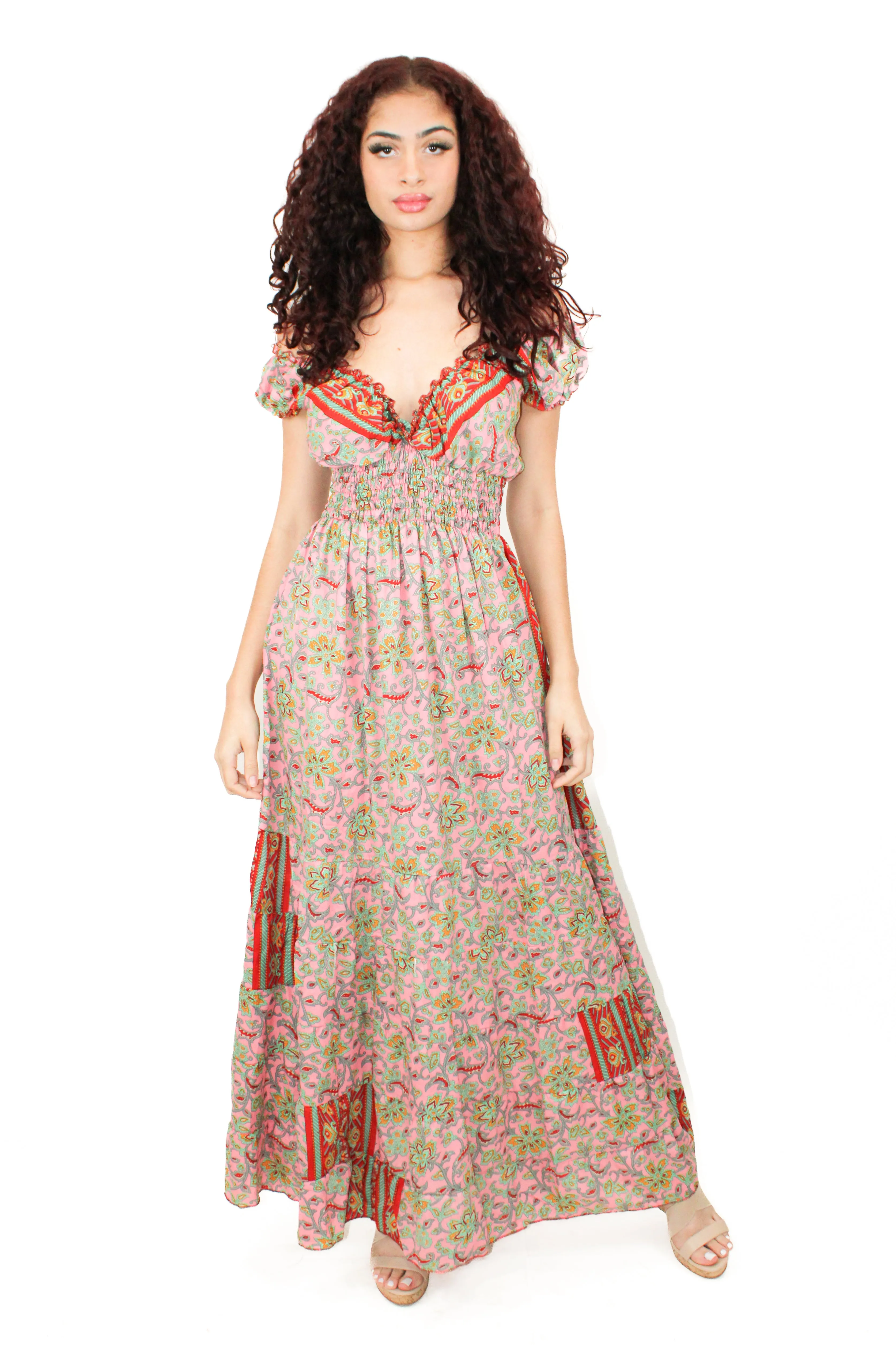 DK-5062S /7091/ LD-201 Dress in Brown