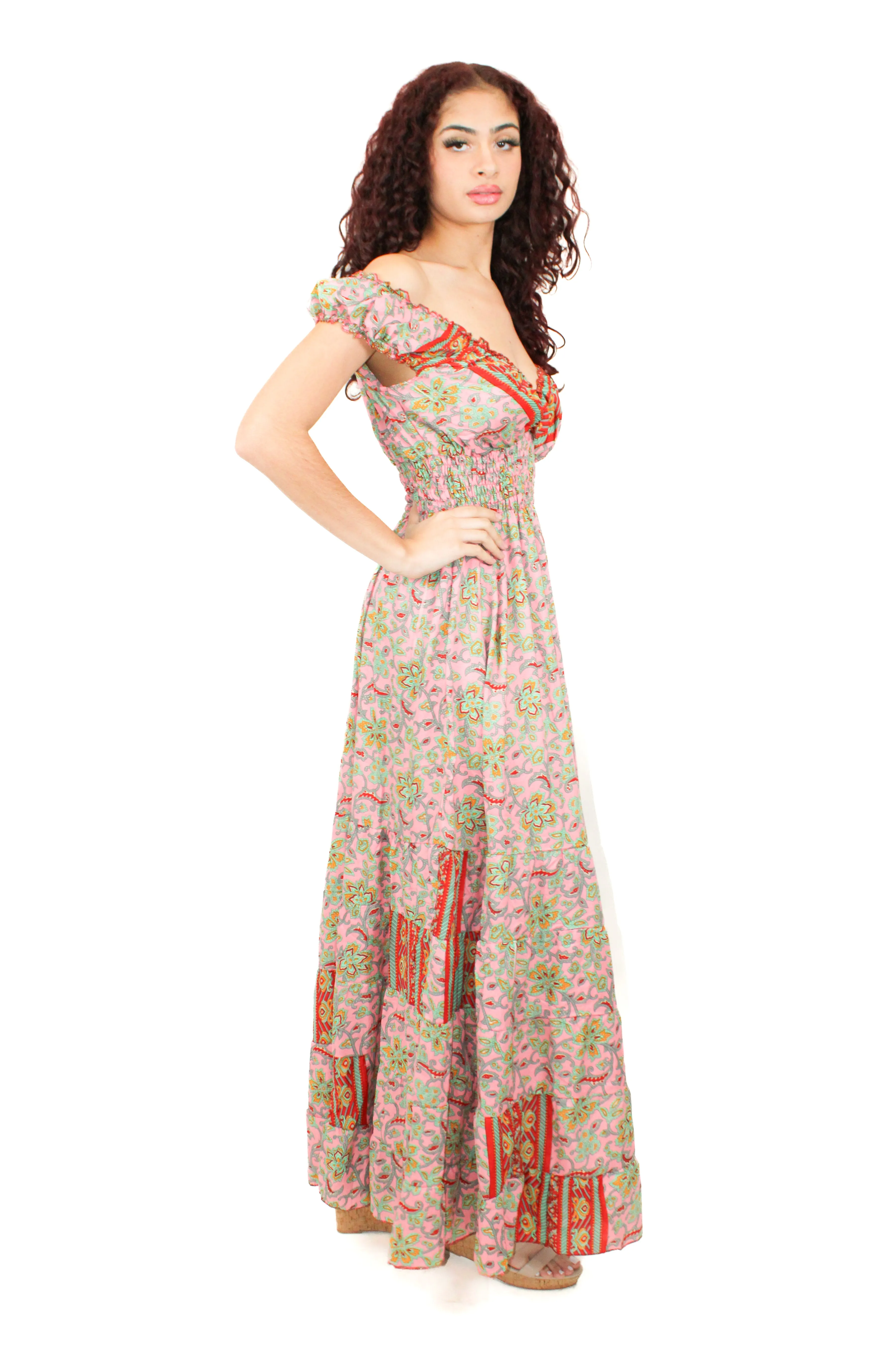 DK-5062S /7091/ LD-201 Dress in Brown