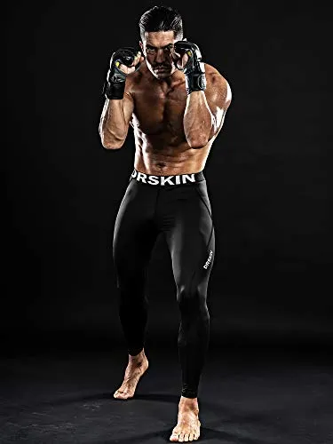 DRSKIN Sports Tights Pants (L, Black)