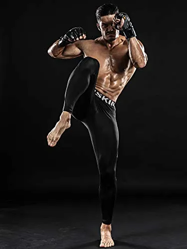 DRSKIN Sports Tights Pants (L, Black)