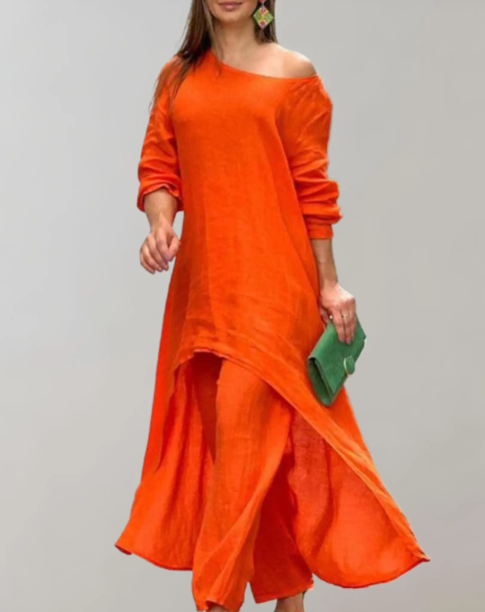 Ella  - 2-Piece Set with Asymmetrical Tunic Dress and Pants