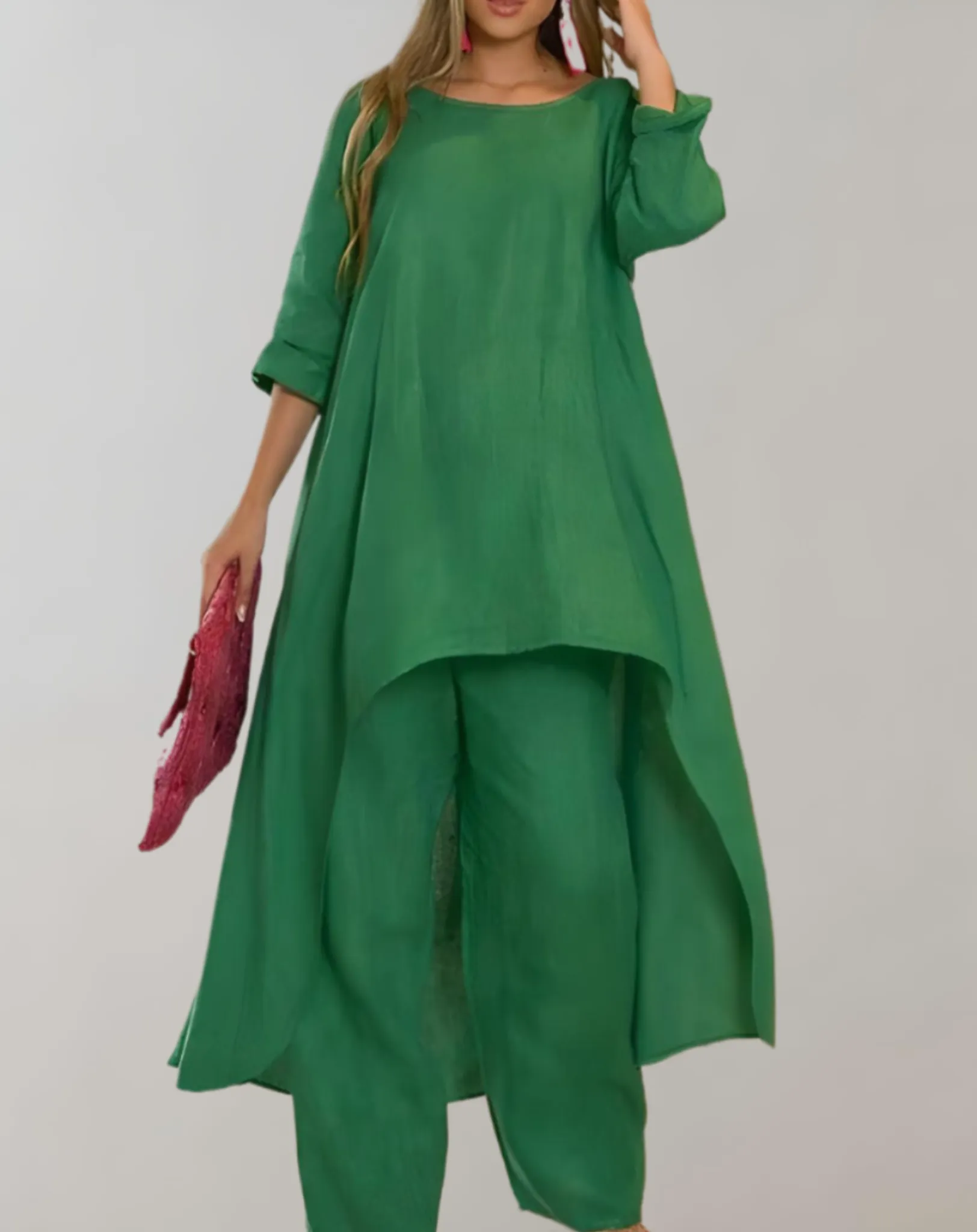 Ella  - 2-Piece Set with Asymmetrical Tunic Dress and Pants