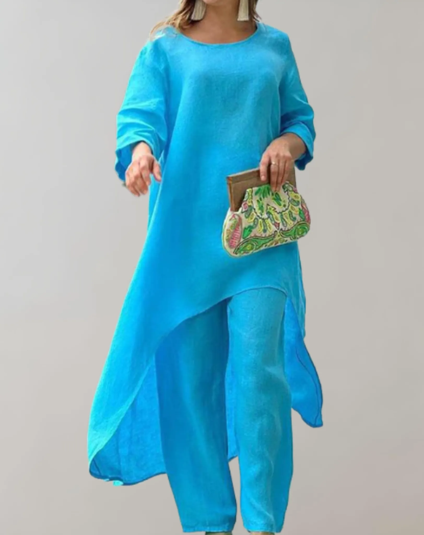 Ella  - 2-Piece Set with Asymmetrical Tunic Dress and Pants