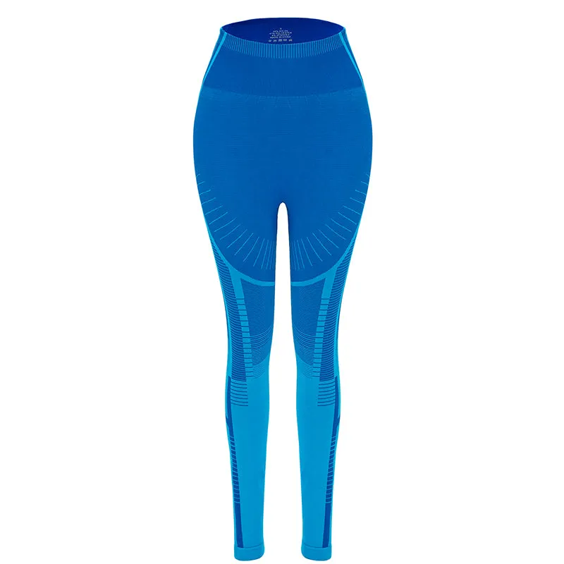 Female tummy Control Compression high waist Workout Yoga Ombre Leggings