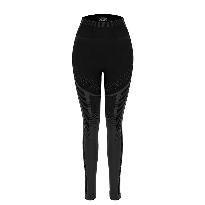 Female tummy Control Compression high waist Workout Yoga Ombre Leggings