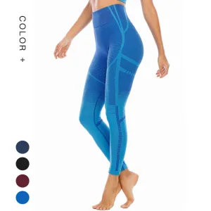 Female tummy Control Compression high waist Workout Yoga Ombre Leggings