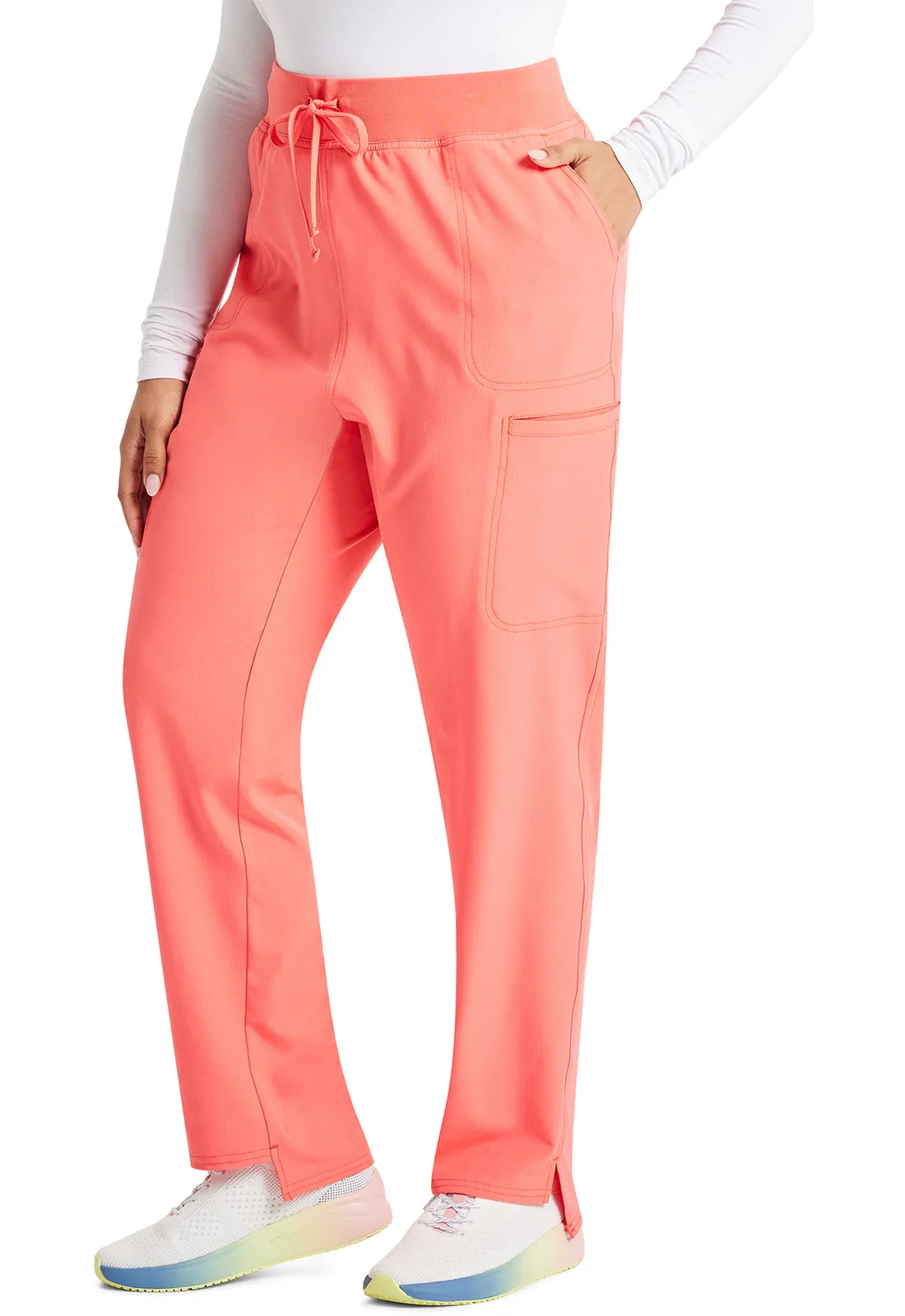 HeartSoul Break on Through HS047 Low Rise Drawstring Step Hem Pants Go Guava