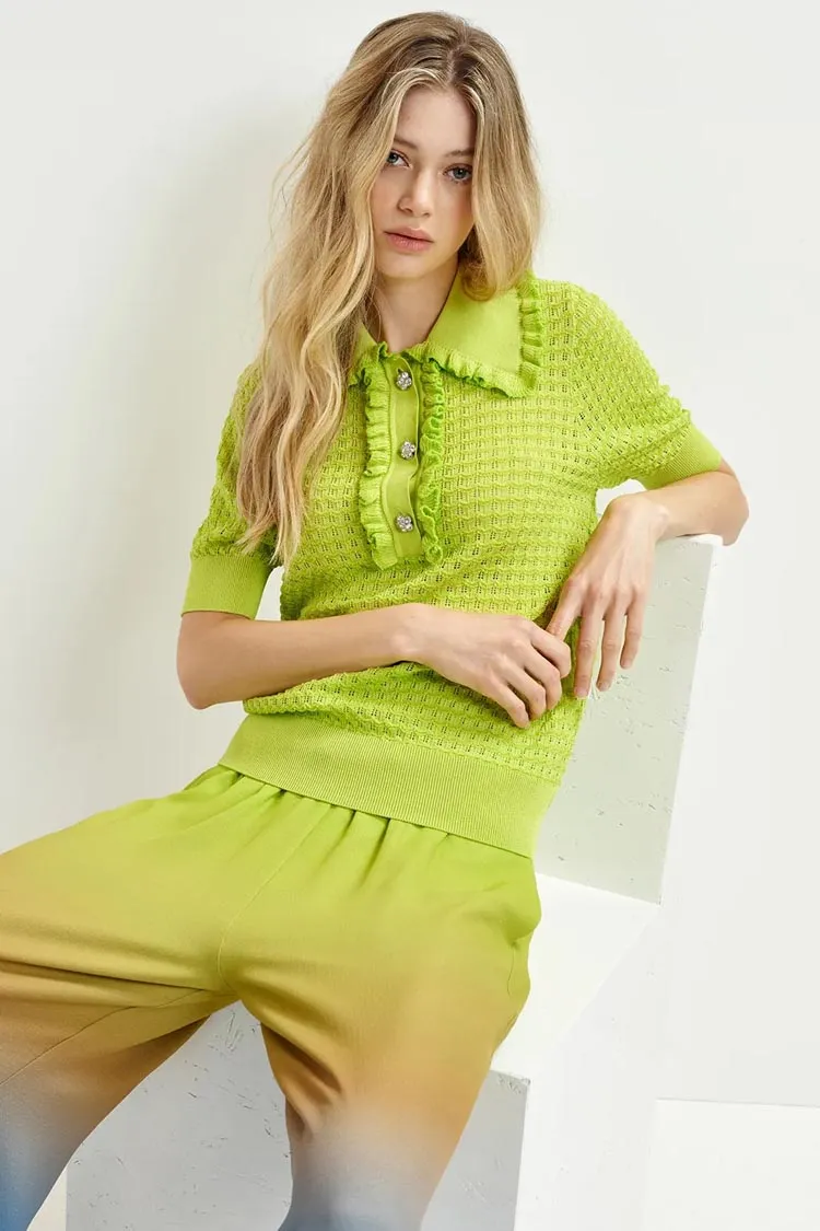 Hemirates Polo w Ruffles and Rhinestones