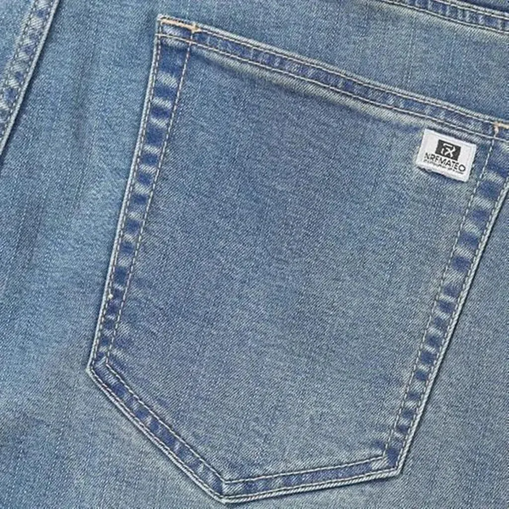 High-rise straight fit vintage men's jeans