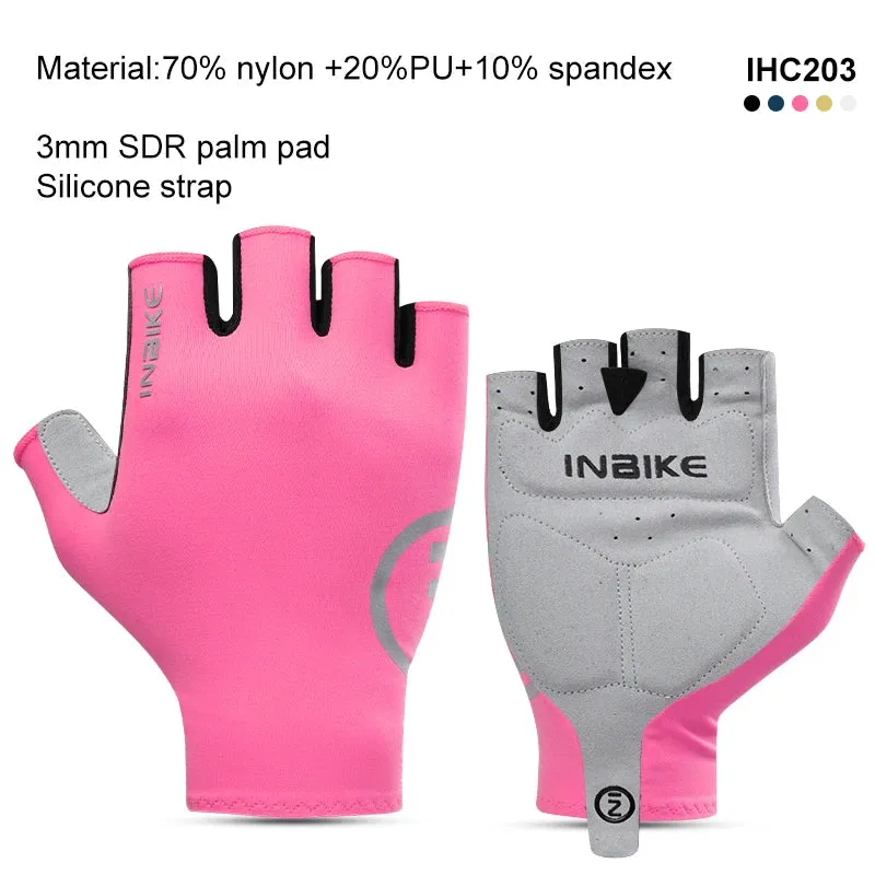 INBIKE Cycling Gloves Half Finger Summer Men Women MTB Gloves Shock-absorption Mountain Bike Sports Gloves Cycling Accessories