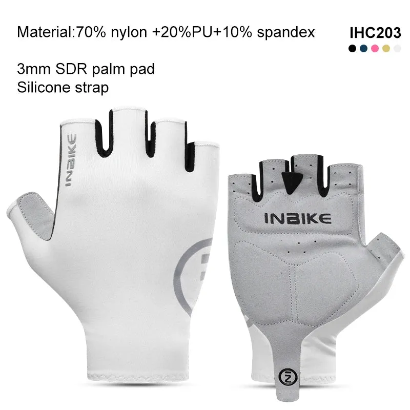 INBIKE Cycling Gloves Half Finger Summer Men Women MTB Gloves Shock-absorption Mountain Bike Sports Gloves Cycling Accessories