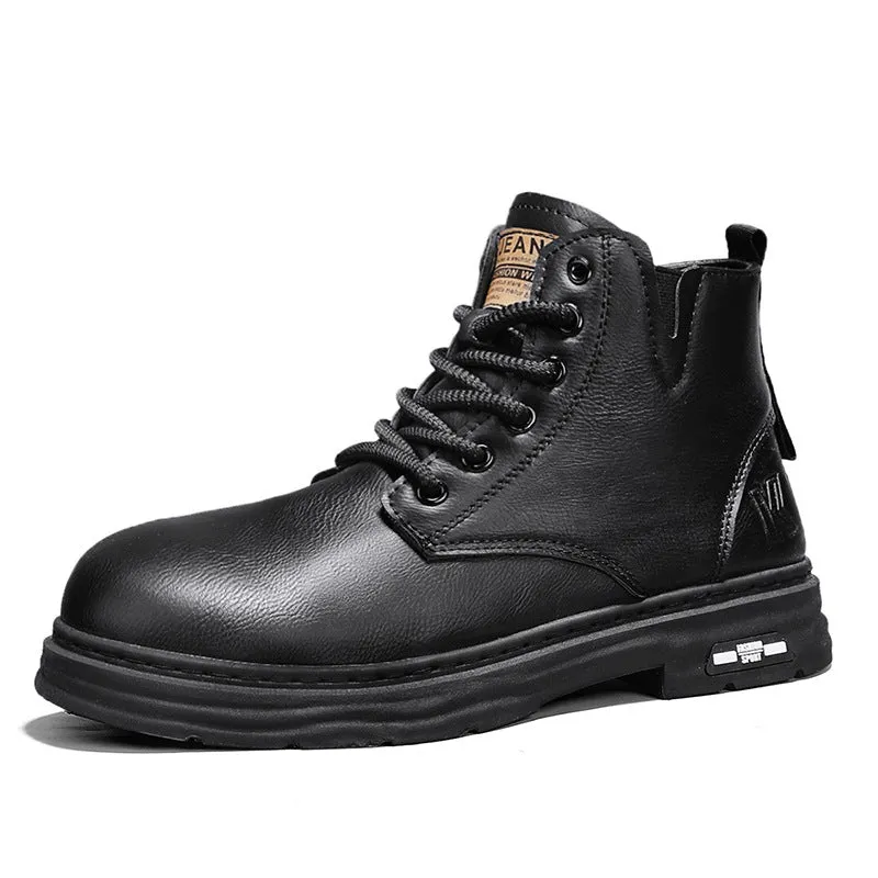 INSTOCK-Men’s Martin Boots – Height Increase, Sports & Comfort