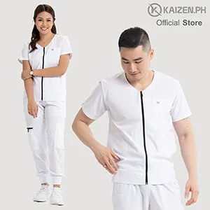 KAIZEN.PH Scrub Suit 2nd Gen KSS2G-18 Full Zipper Top 5-pocket Jogger Pants