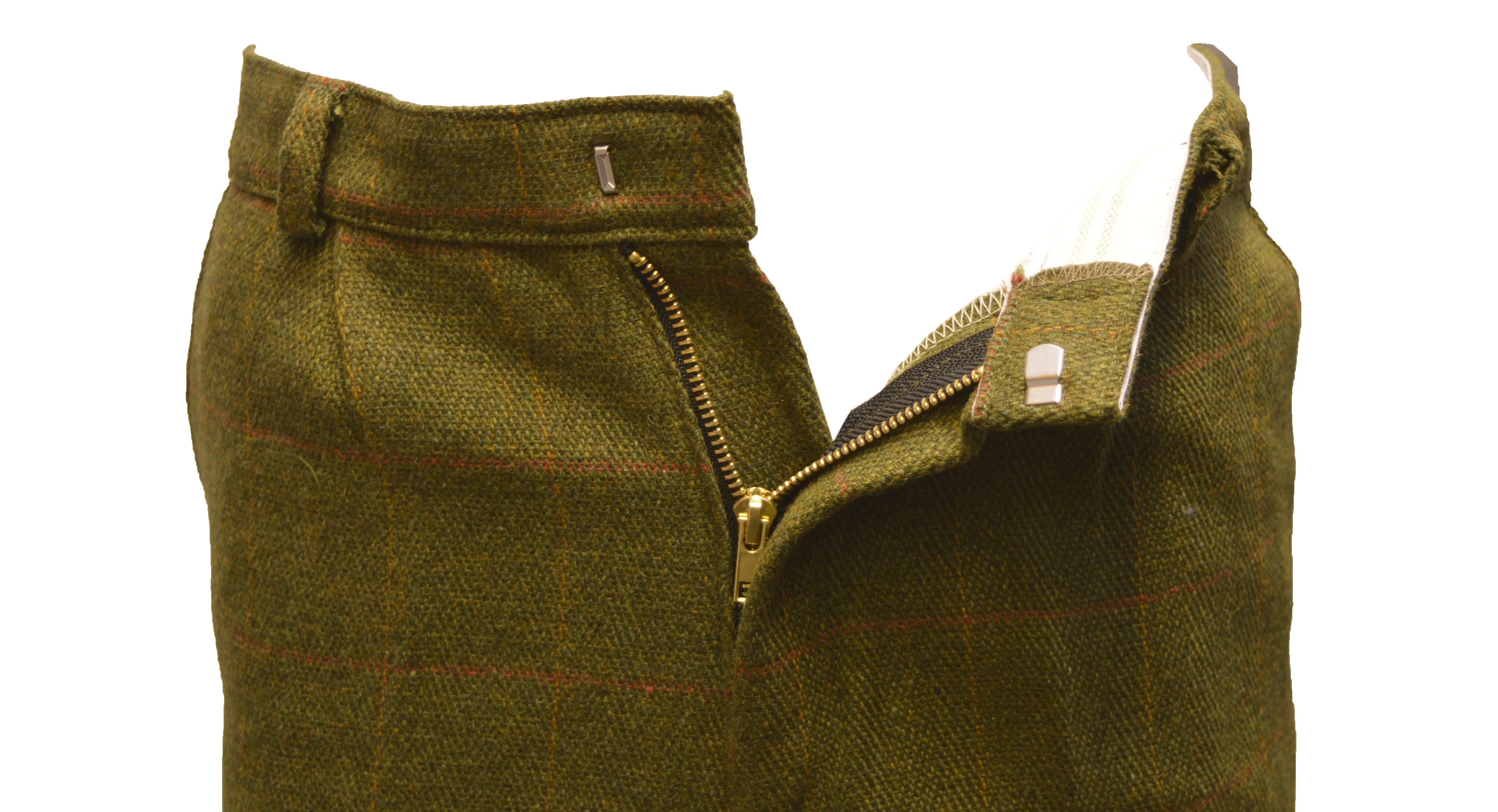 Kids' Tweed Golf Pants in Dark & Light Sage - Classic Youth Golf Attire