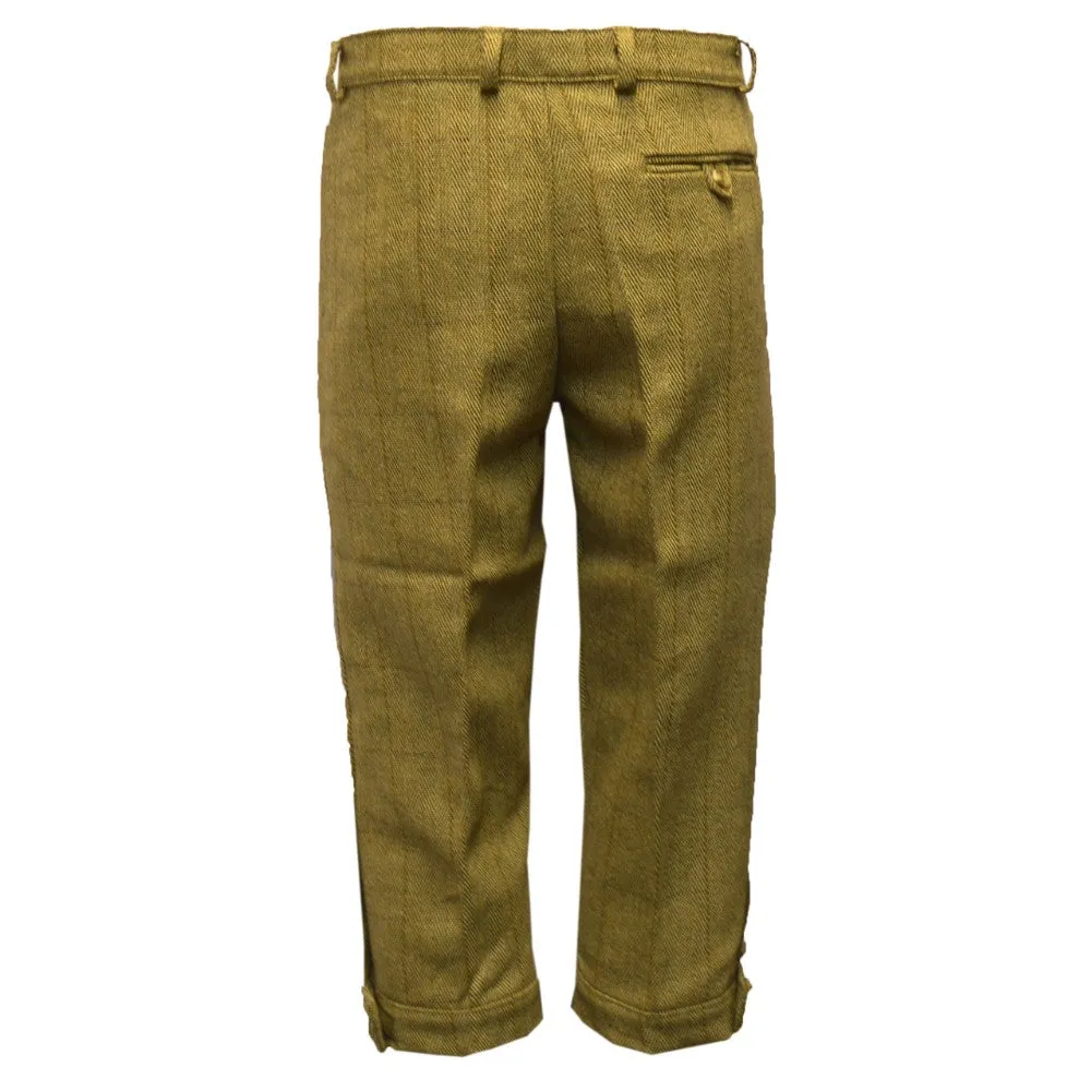 Kids' Tweed Golf Pants in Dark & Light Sage - Classic Youth Golf Attire