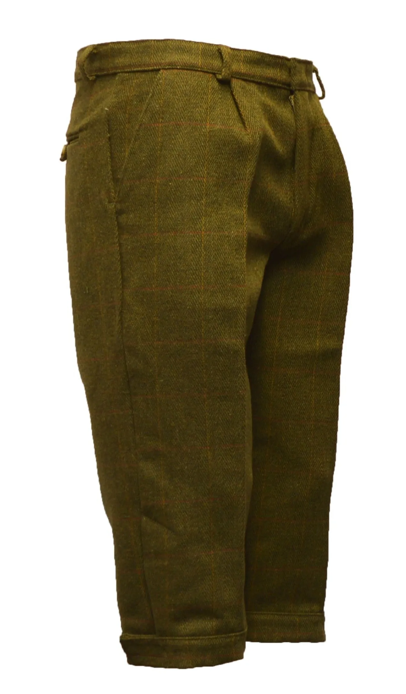 Kids' Tweed Golf Pants in Dark & Light Sage - Classic Youth Golf Attire