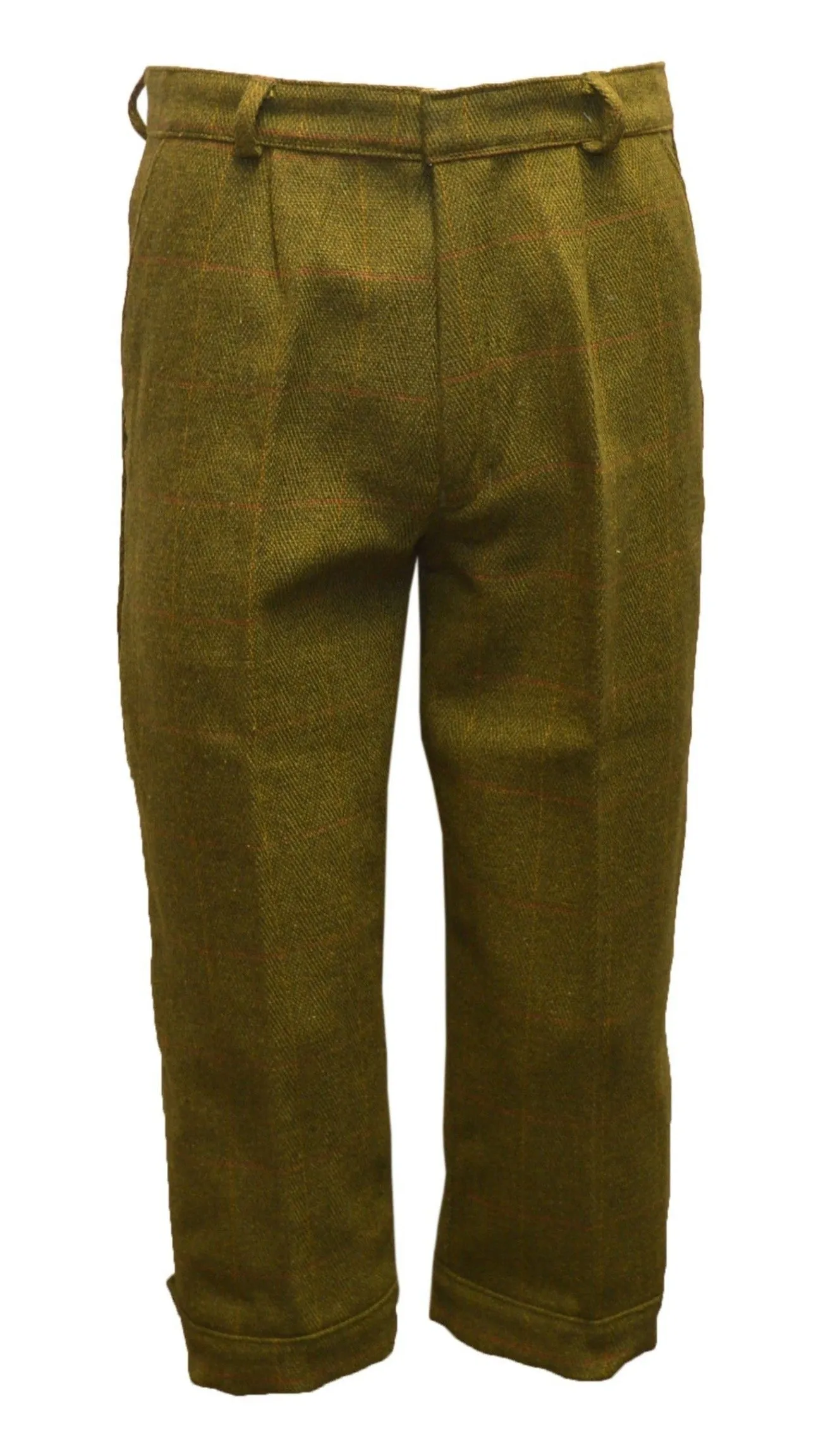 Kids' Tweed Golf Pants in Dark & Light Sage - Classic Youth Golf Attire