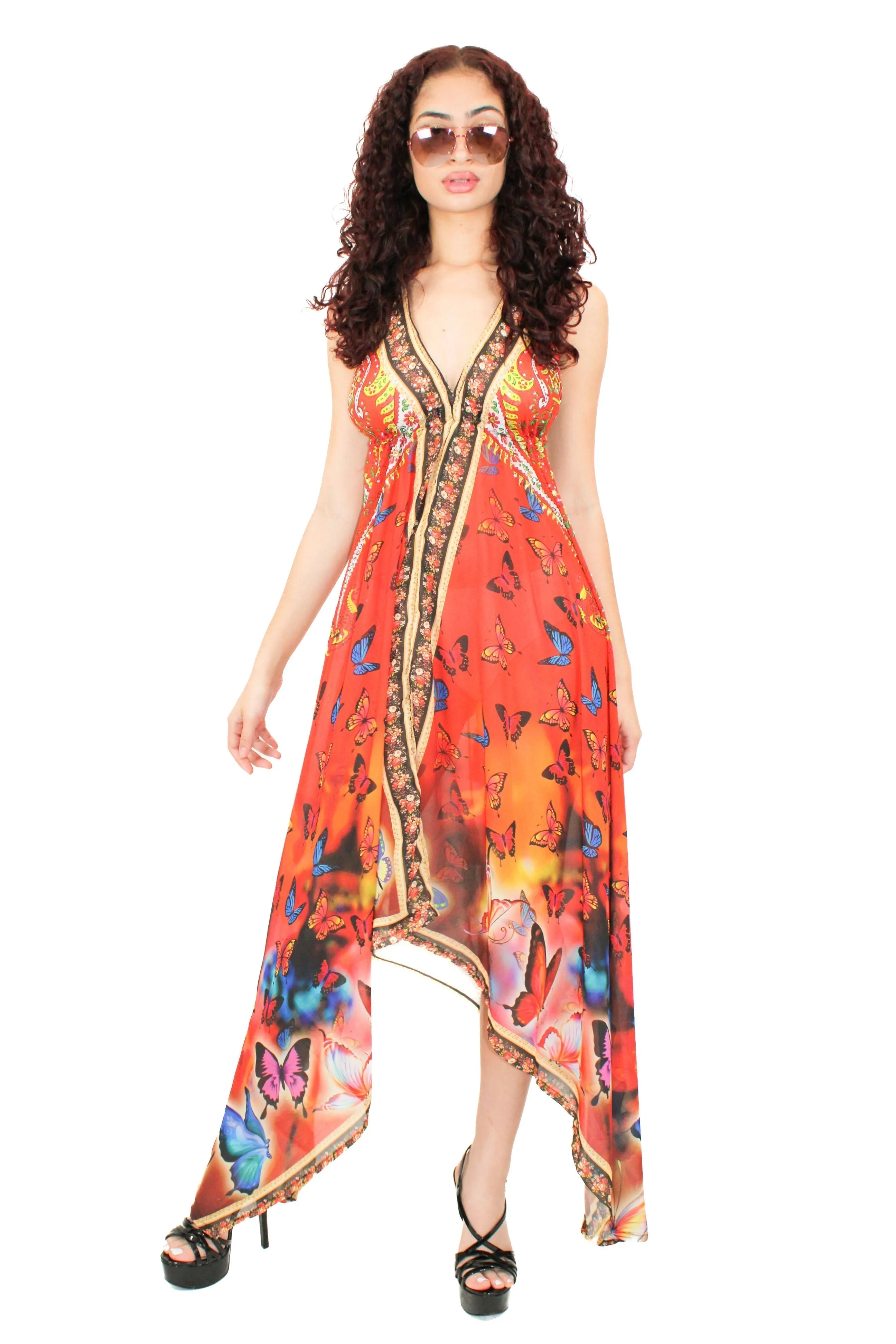 LD-104 Dress Turquoise Mix