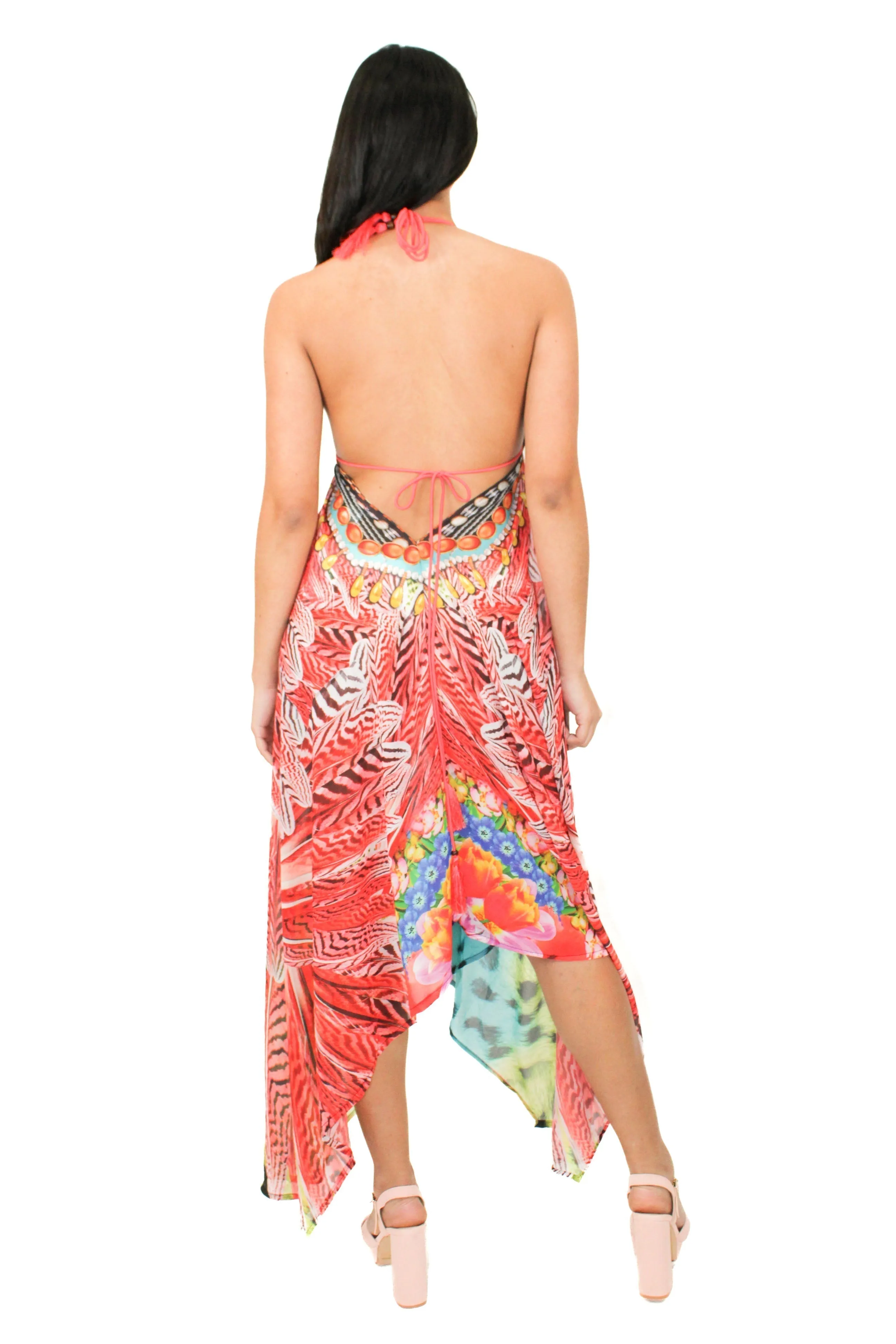 LD-104 Dress Turquoise Mix