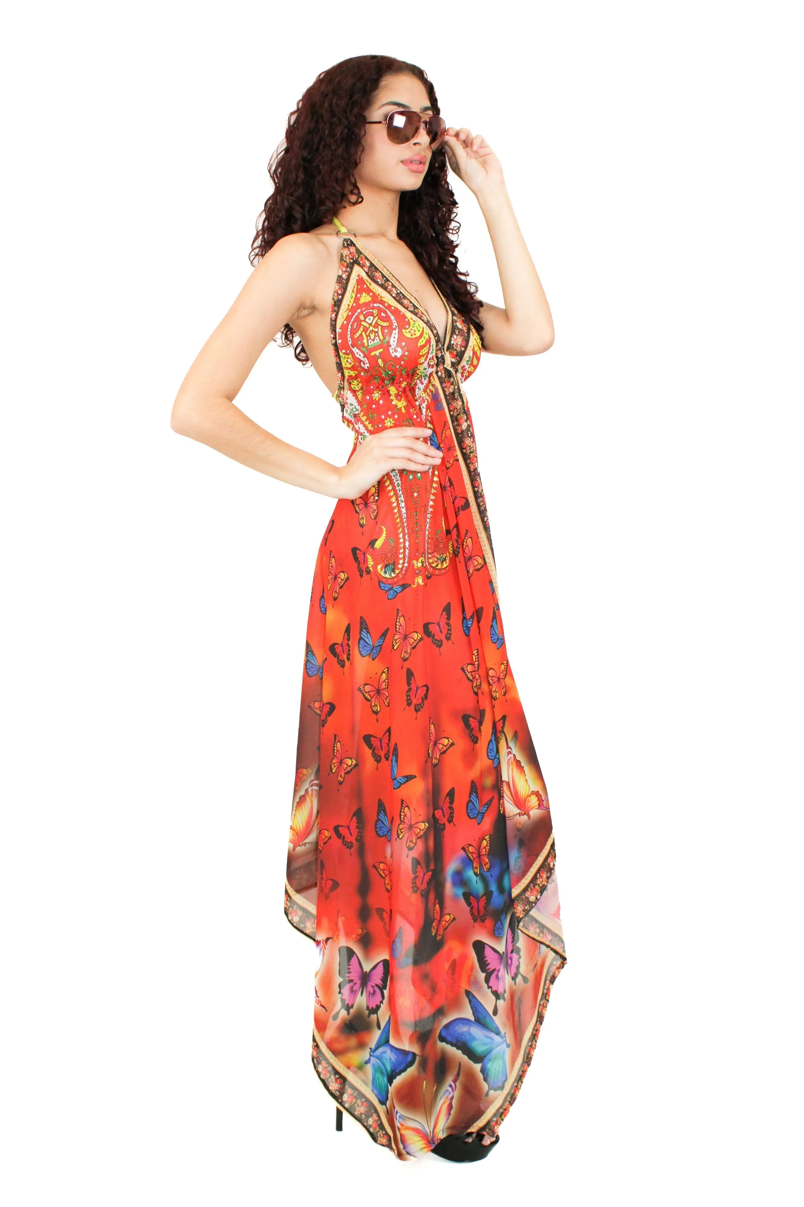 LD-104 Dress Turquoise Mix