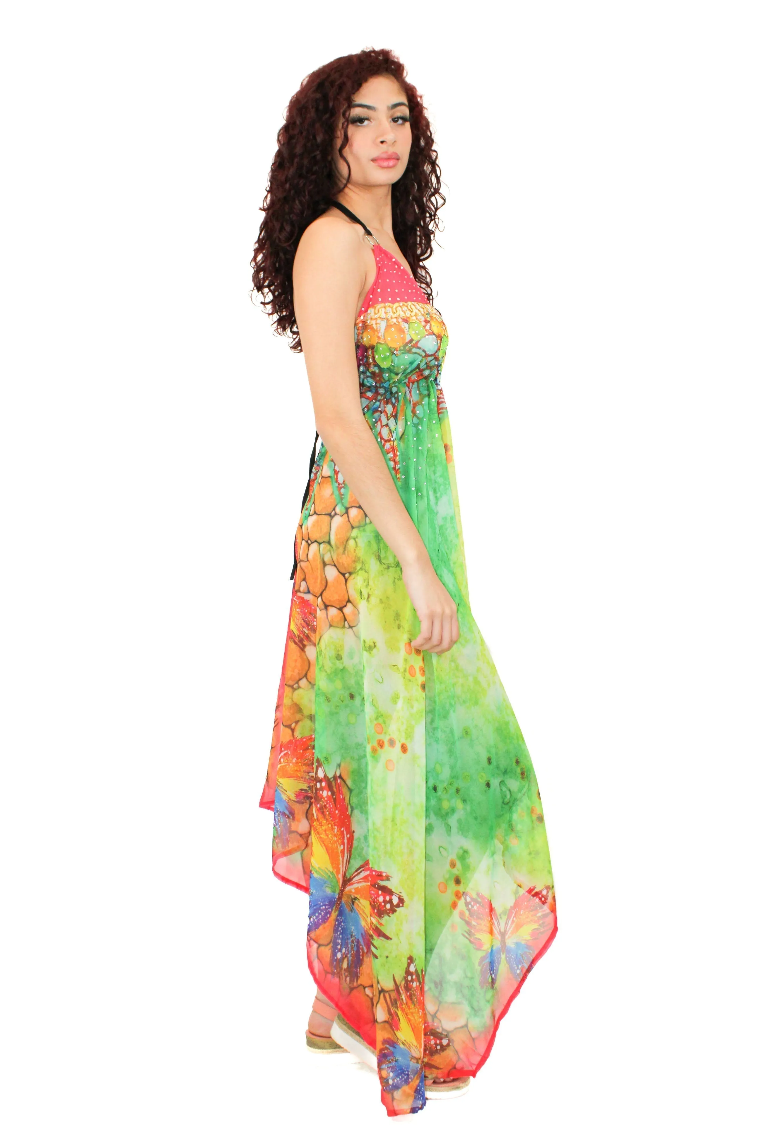 LD-104 Dress Turquoise Mix