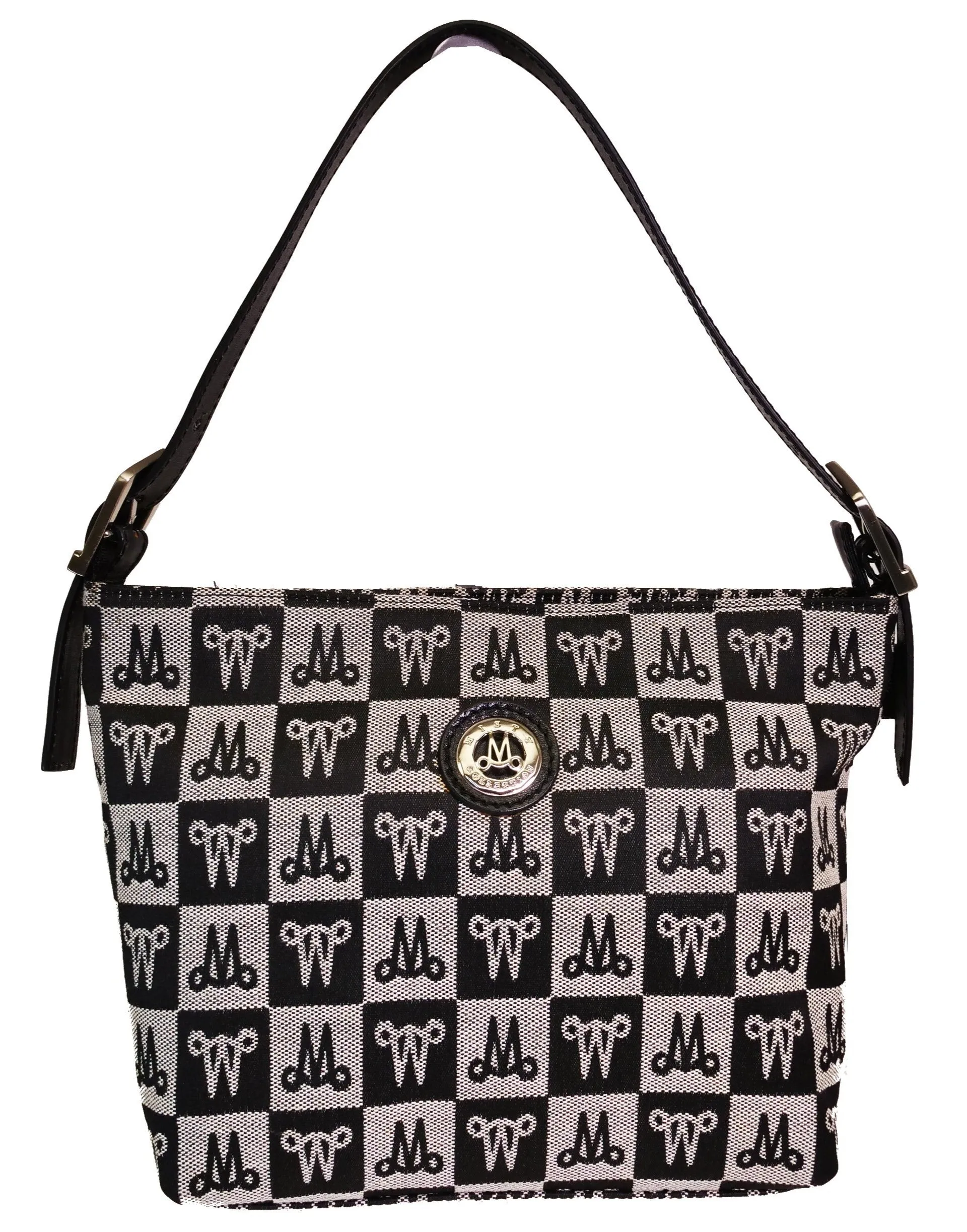 Misty Genuine Cowhide Leather Monogram Shoulder Bag