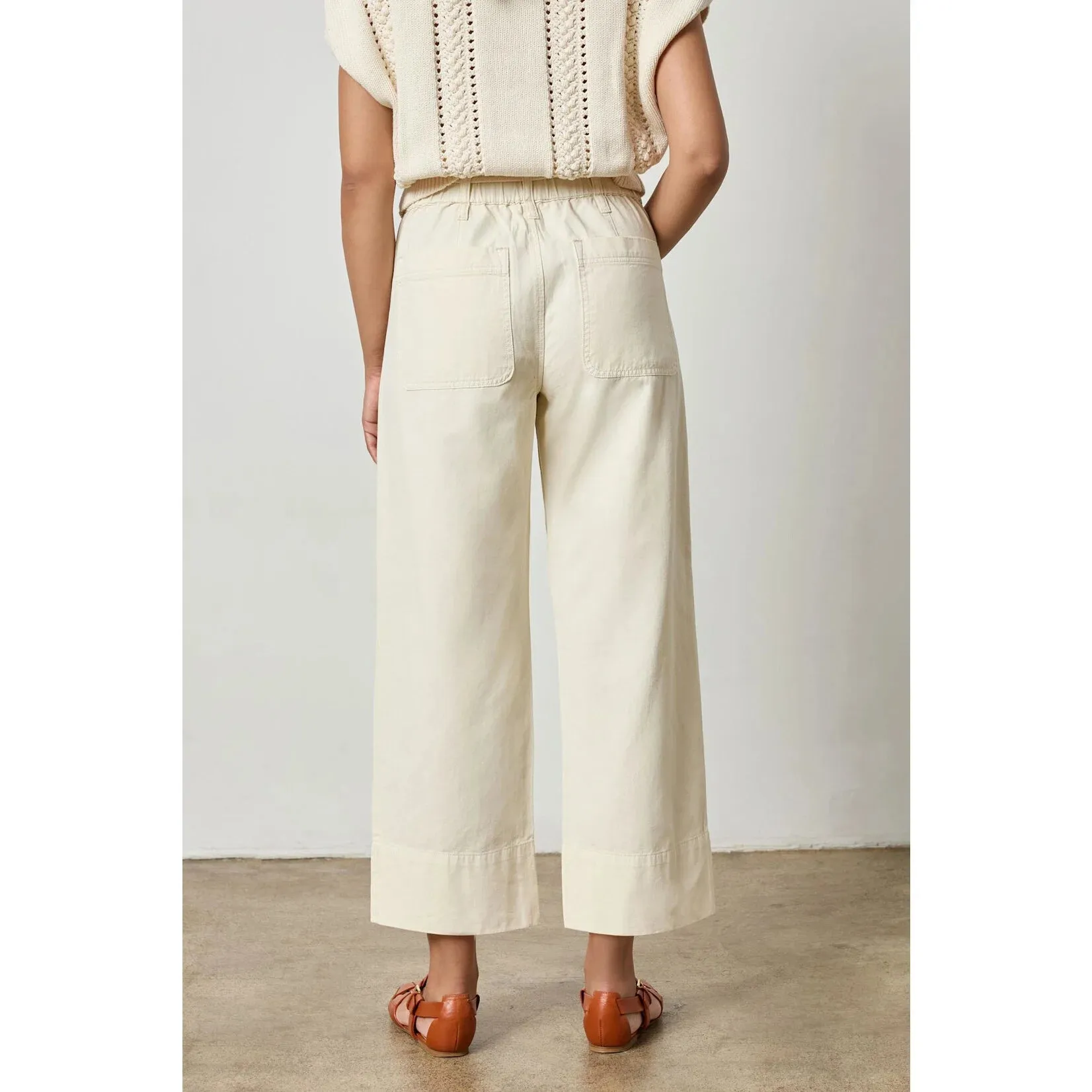 Patch Pocket Pant in Oyster