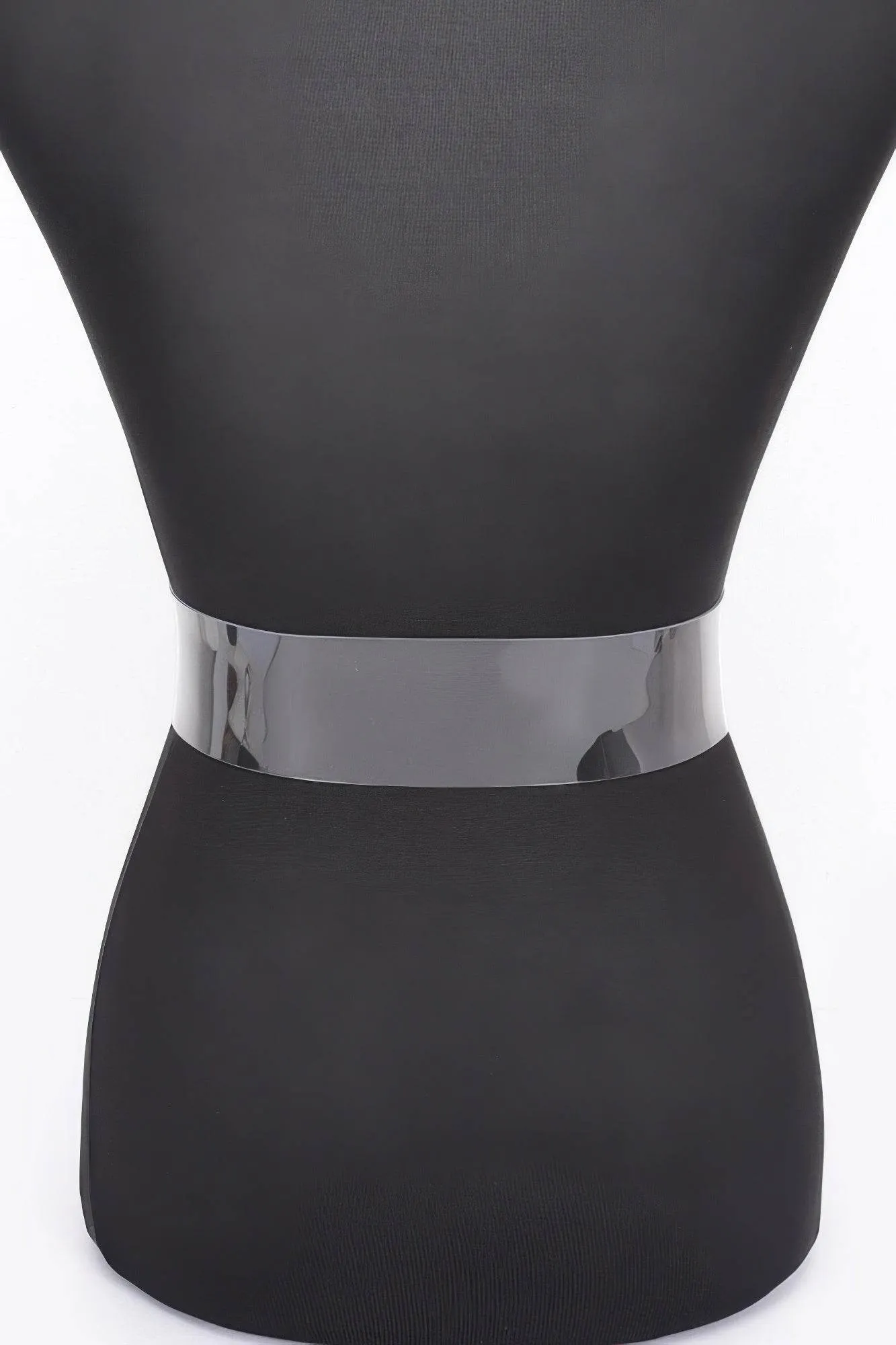 Rhinestone Metal Buckle Clear Belt