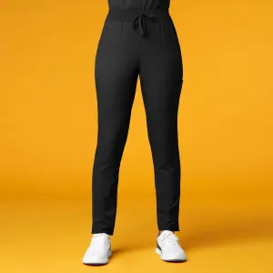 Thrive 5222 Cargo Straight Slim Leg Scrub Pants Black