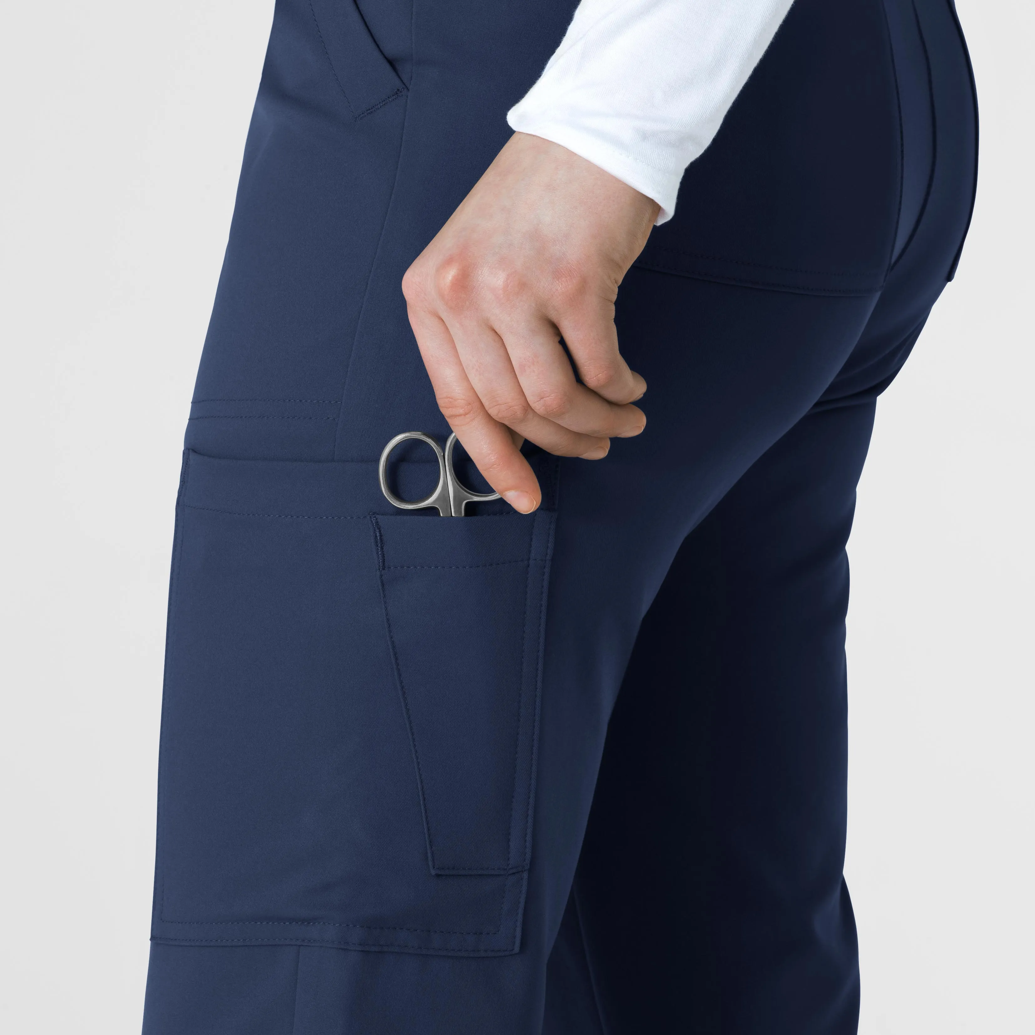 Thrive 5222 Cargo Straight Slim Leg Scrub Pants Navy