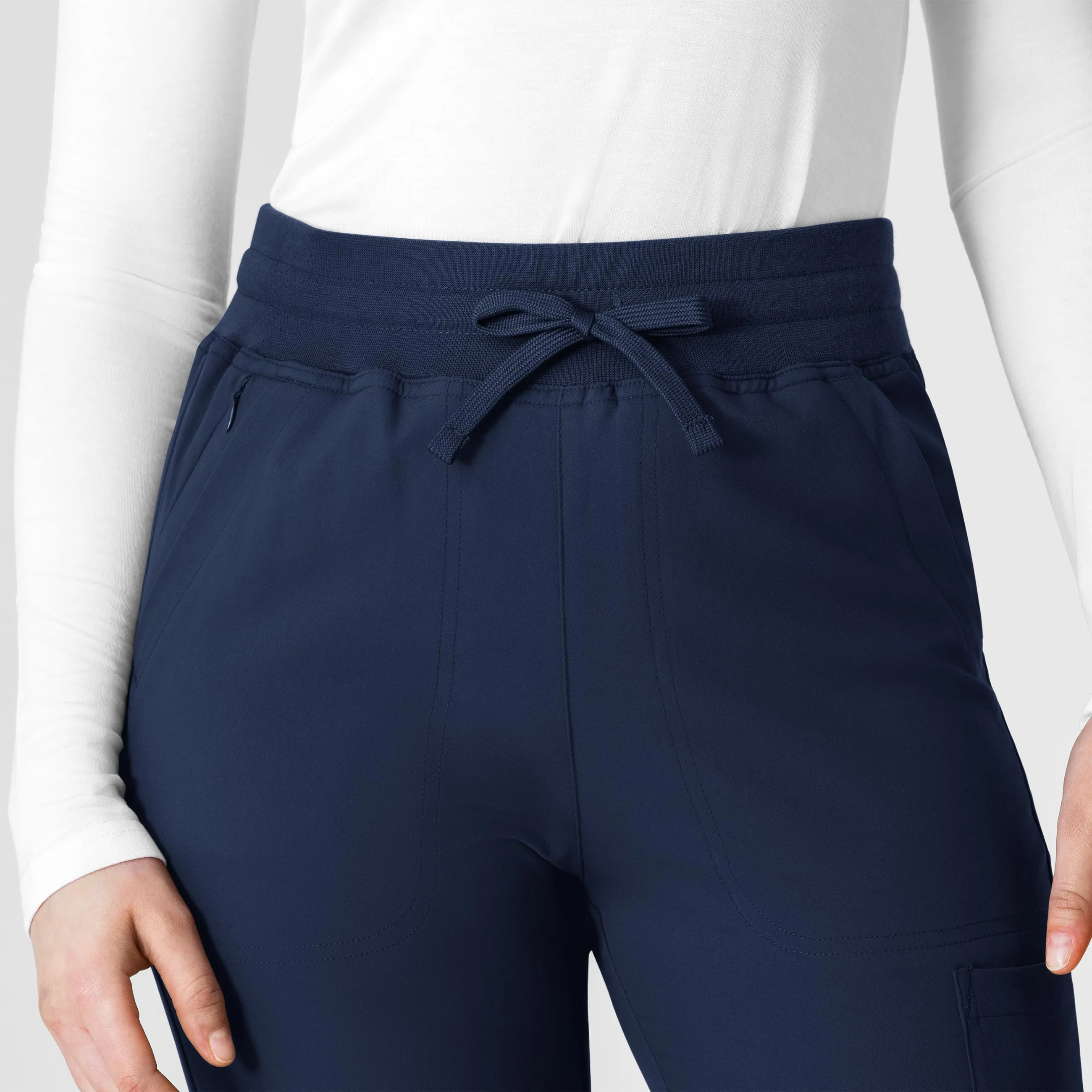Thrive 5222 Cargo Straight Slim Leg Scrub Pants Navy