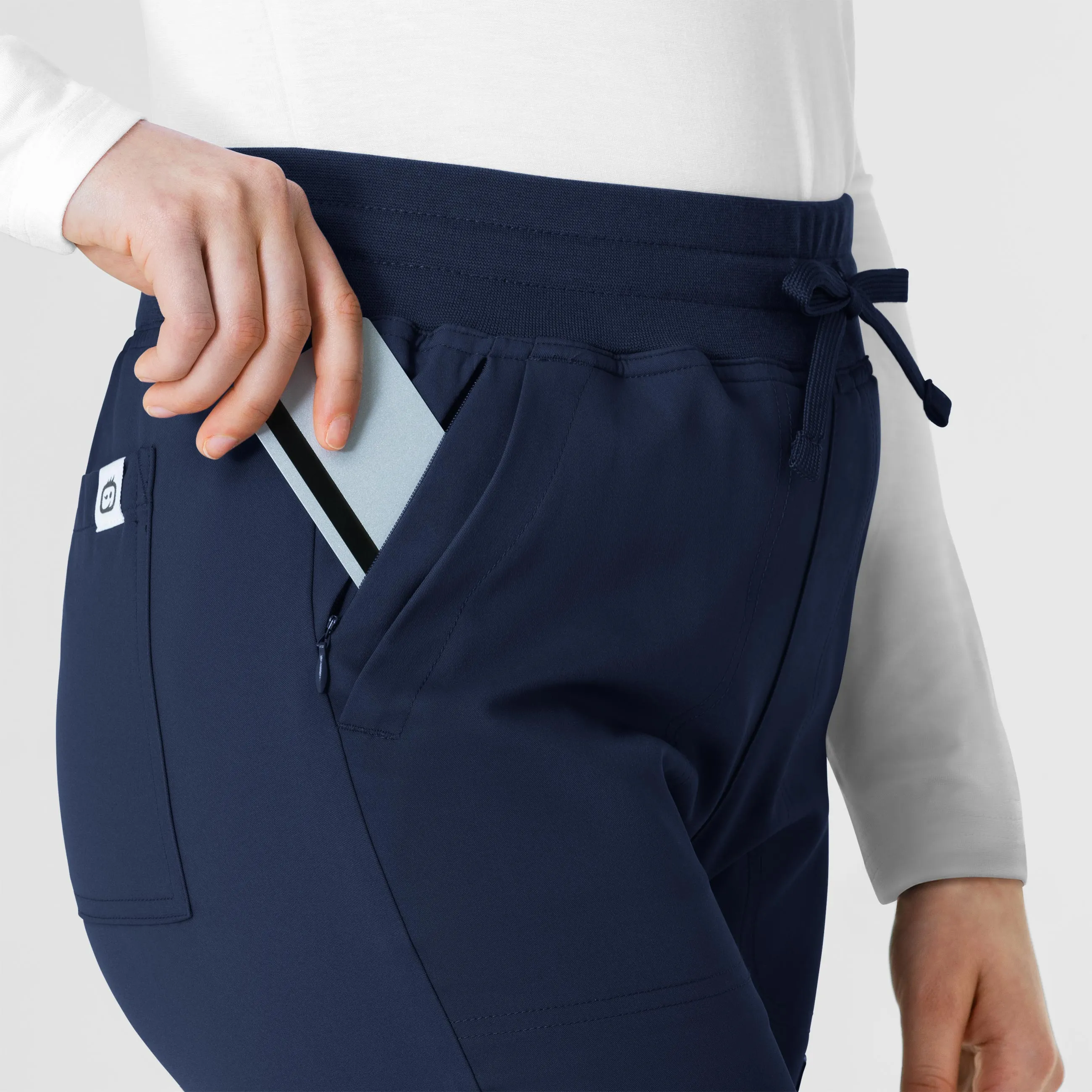 Thrive 5222 Cargo Straight Slim Leg Scrub Pants Navy