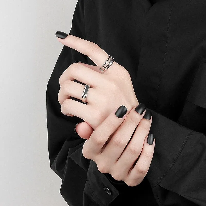 Unique Adjustable Ring For Women 925 Silver Party Jewelry