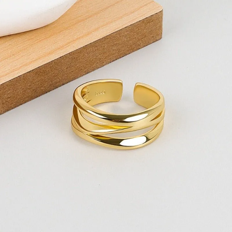 Unique Adjustable Ring For Women 925 Silver Party Jewelry