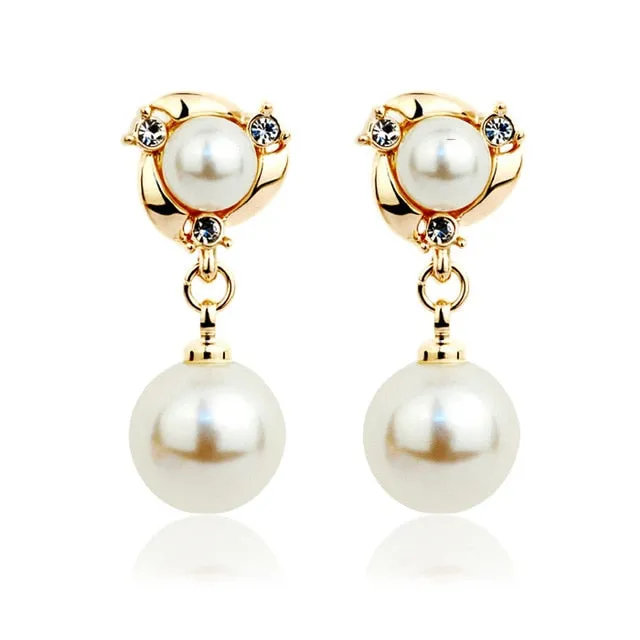 Vintage Water Drop Earrings For Women Gold For Women Wedding Jewelry