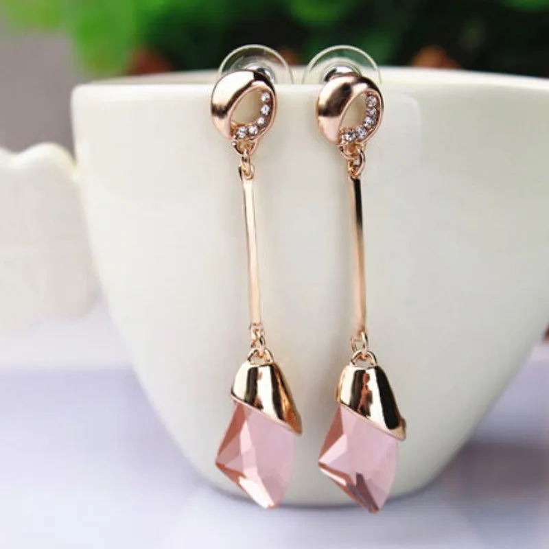 Vintage Water Drop Earrings For Women Gold For Women Wedding Jewelry