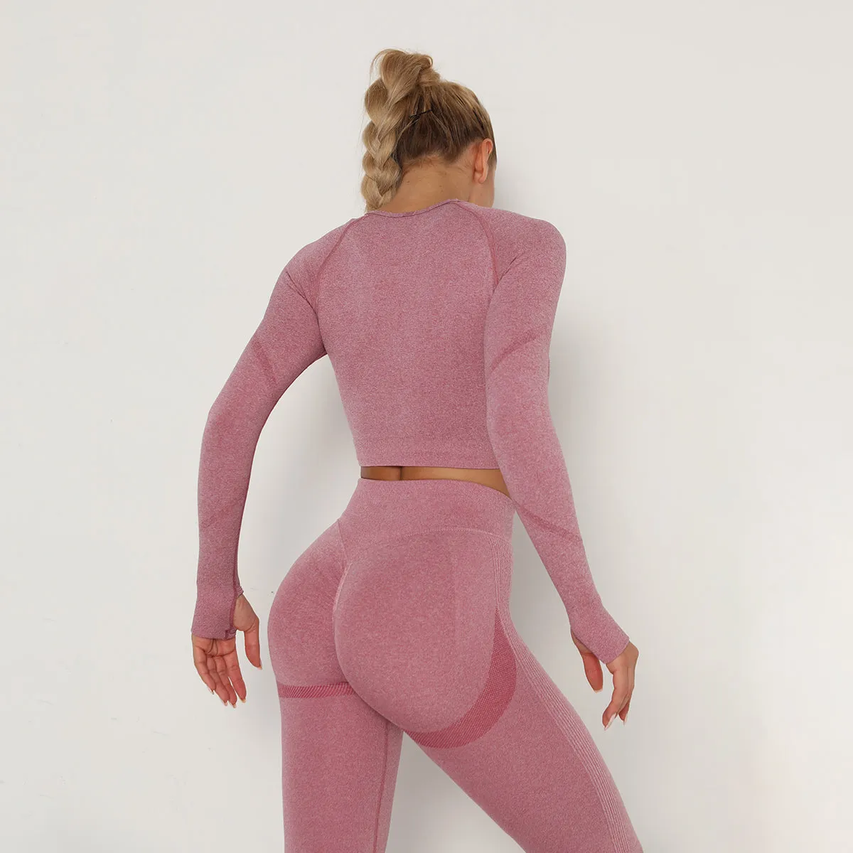 women bra sports sets running sports yoga  pants high waist textured scrunch knitted yoga sets