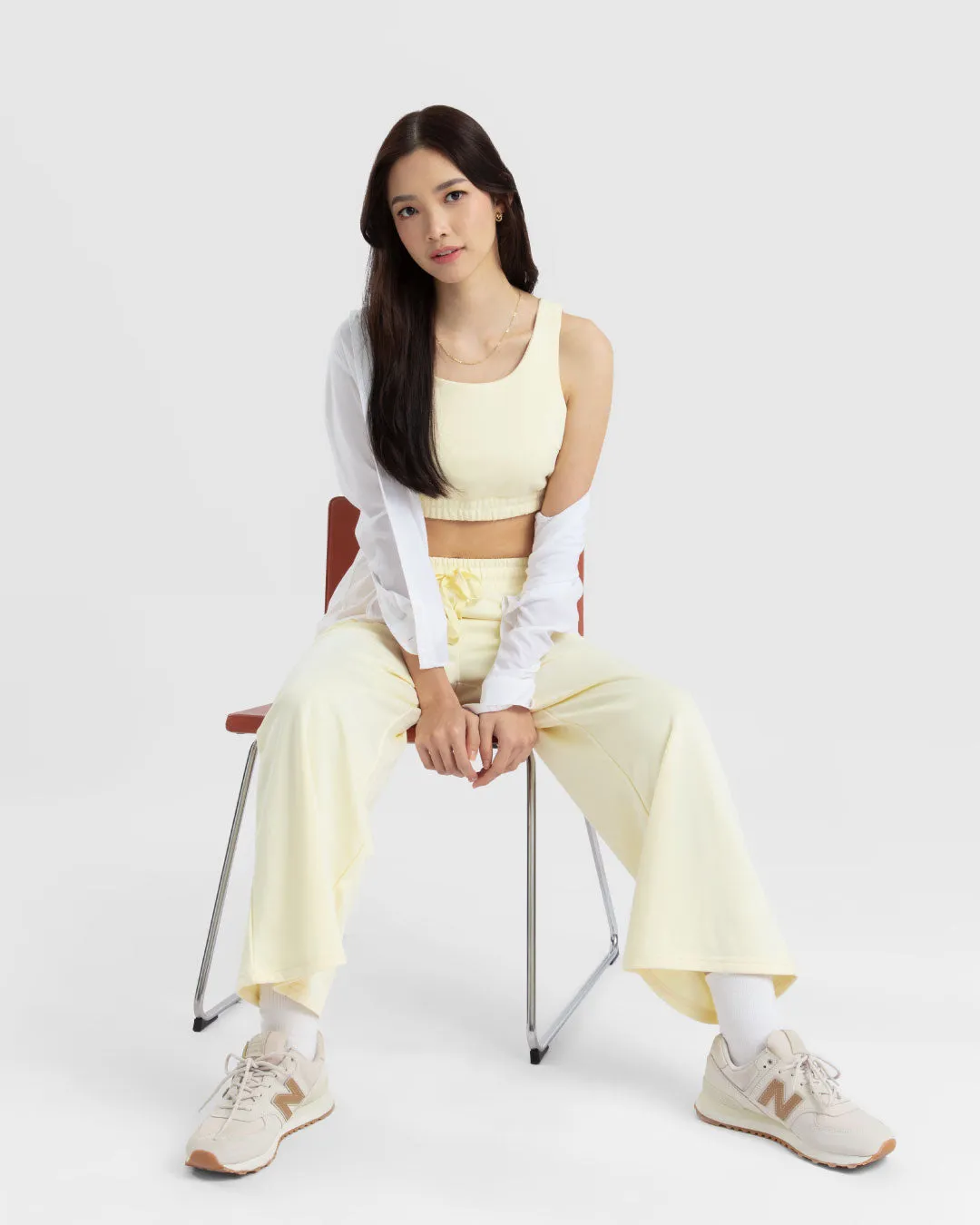 Women Terry Cropped Tank Top