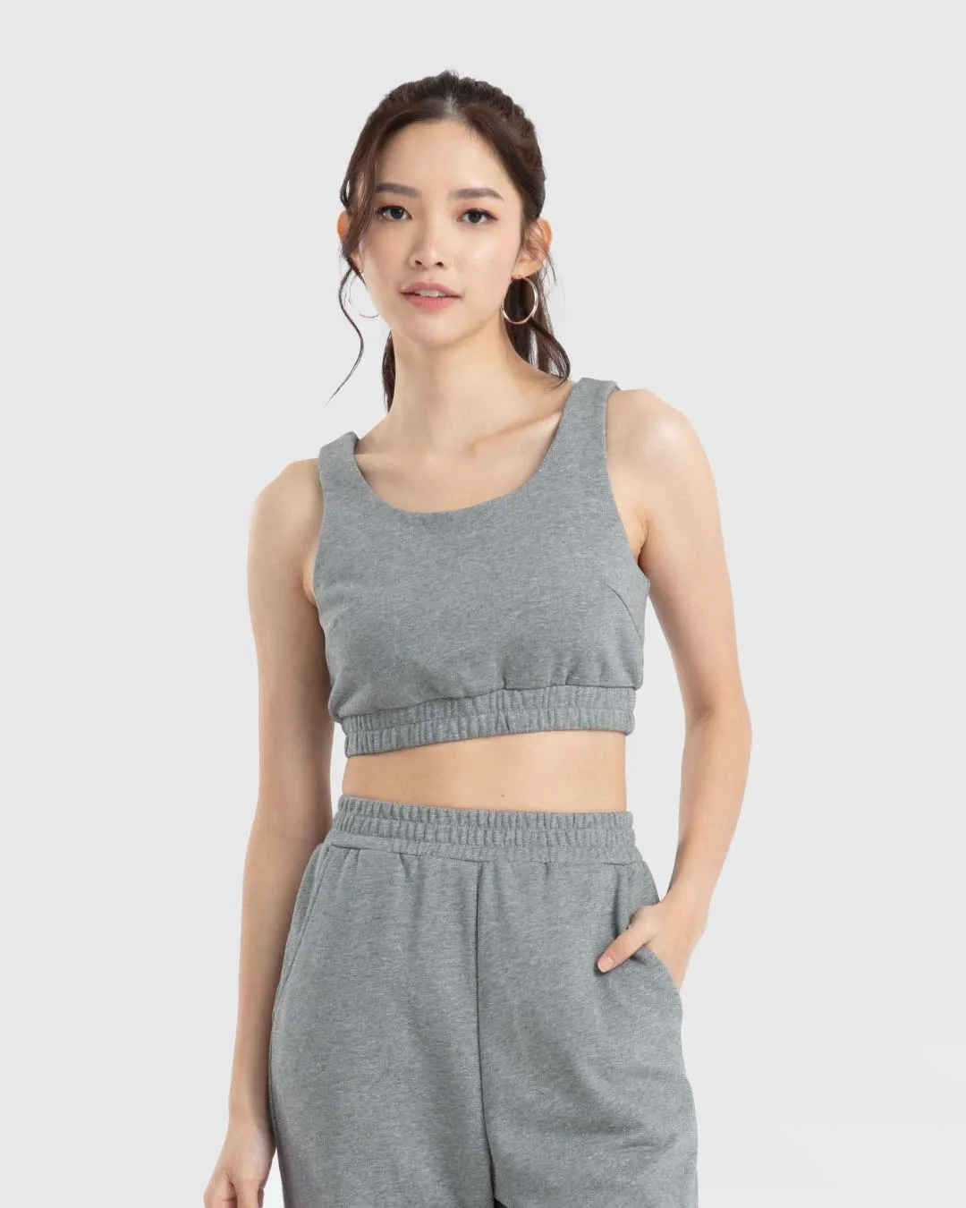 Women Terry Cropped Tank Top