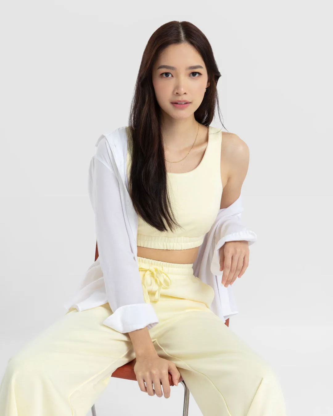 Women Terry Cropped Tank Top