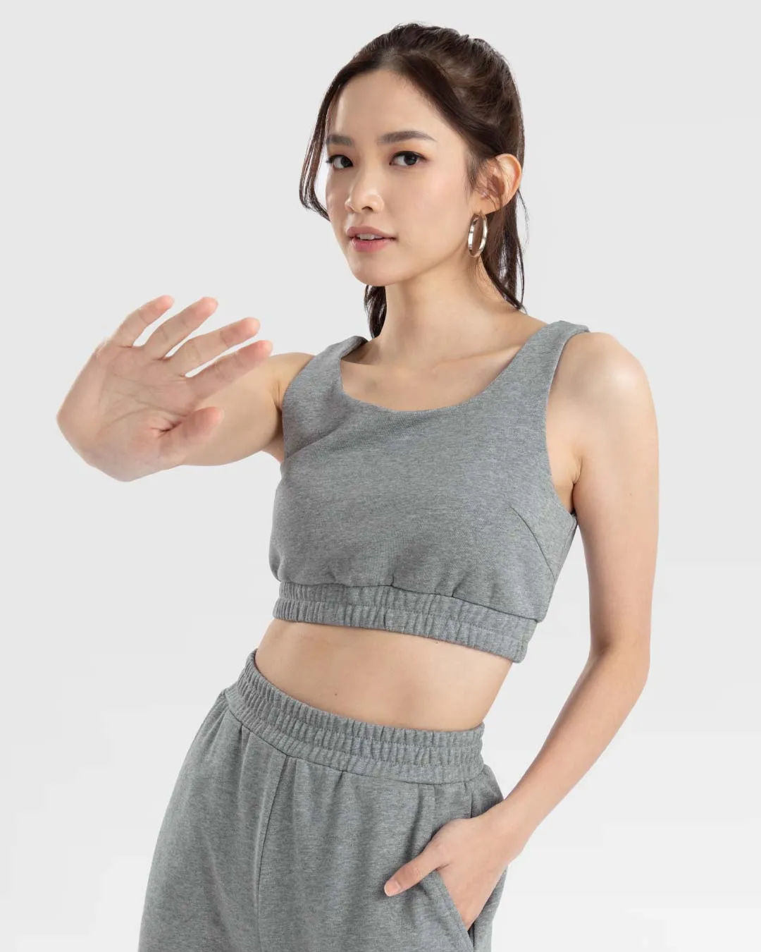Women Terry Cropped Tank Top