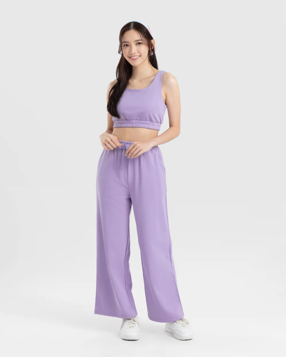 Women Terry Cropped Tank Top