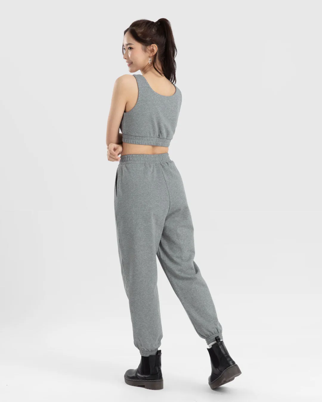 Women Terry Cropped Tank Top