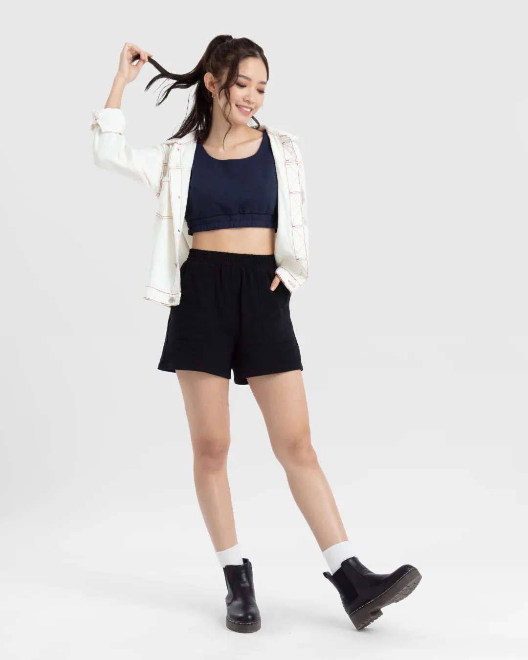 Women Terry Cropped Tank Top