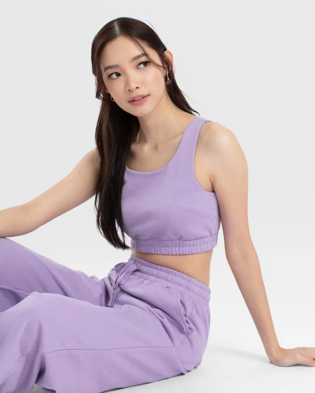 Women Terry Cropped Tank Top