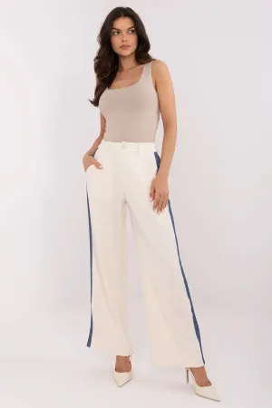 Women's casual fabric wide legs pants
